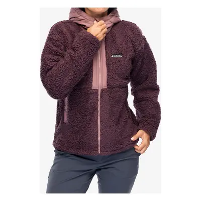 Fleecová mikina dámská Columbia Boundless Discovery Hooded Sherpa - moonvista/fig