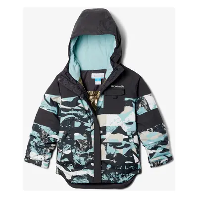 Dívčí bunda Columbia Mighty Mogul II Jacket - shark geo/shark/aqua haze