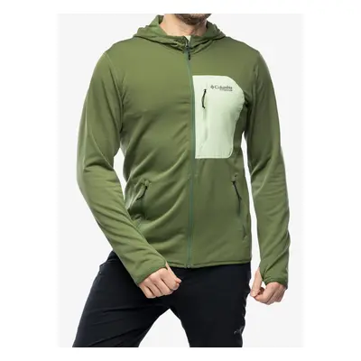 Rozepínací mikina Columbia Triple Canyon Grid Fleece Hooded FZ - canteen/sage leaf