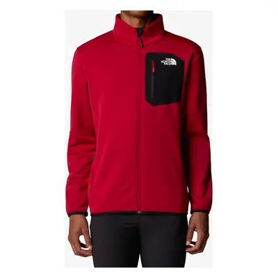 Fleecová bunda The North Face Crest FZ - garnet red/tnf black