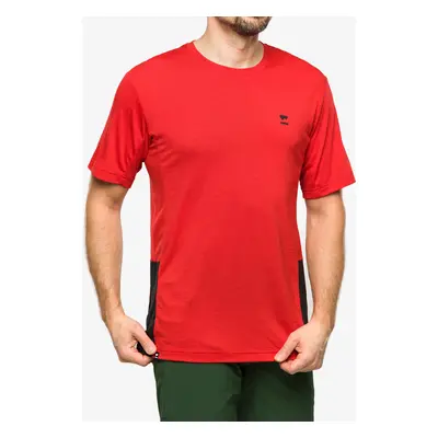 MTB triko Mons Royale Tarn Merino Shift T-Shirt - retro red/black