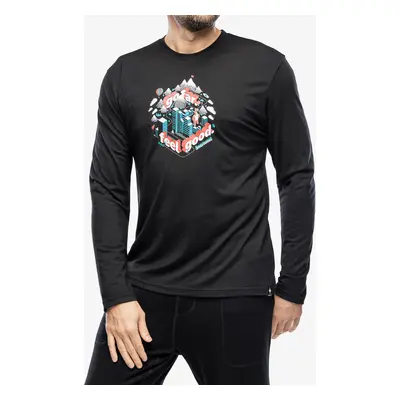 Longsleeve Smartwool Denver Go Far Feel Good Graphic Long Sleeve Tee - black