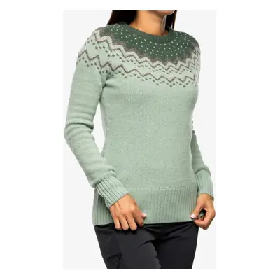 Dámská mikina Fjallraven Ovik Knit Sweater - misty green/deep patina