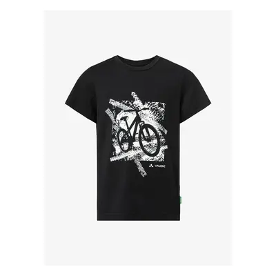 Dětské tričko Vaude Kids Lezza T-Shirt - black/white