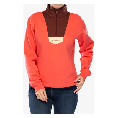 Mikina se zipem Columbia Lodge Quarter Zip - juicy/spice/sunkissed