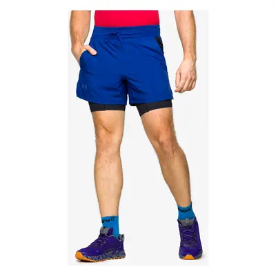 Pánské běžecké kraťasy Under Armour Launch Elite 2in1 5&#039;&#039; Short - blue mirage/black/re