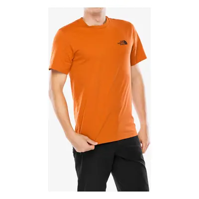 Bavlněné tričko The North Face S/S Simple Dome Tee - earthen copper