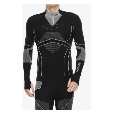 Funkční mikina X-Bionic Energy Accumulator Light Shirt LS 1/2 Zip - x black/light grey