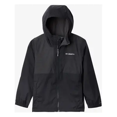 Chlapecká bunda Columbia Rainy Trails Fleece Lined Jacket - black/black slub