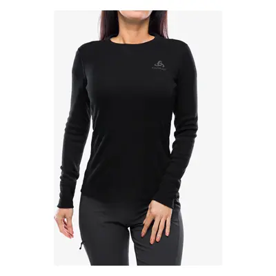 Funkční mikina dámská Odlo Merino BL Top Crew Neck LS - black