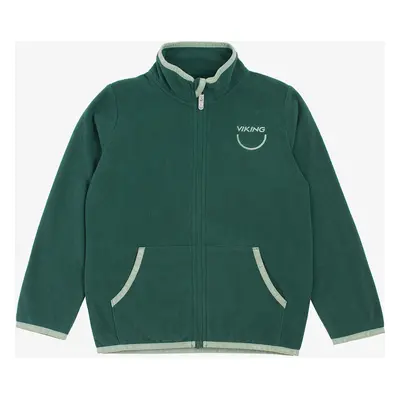 Chlapecká mikina Viking Footwear Playtime Fleece Jacket Warm - dark green/green