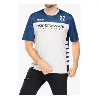 Cyklistické triko Northwave Edge Jersey Short Sleeve - deep blue/light grey