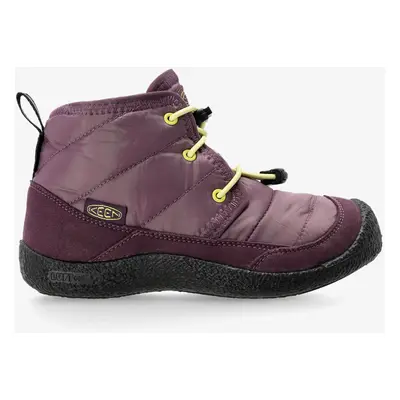 Dětské boty Keen Howser II Chukka WP - plum perfect/daiquiri green