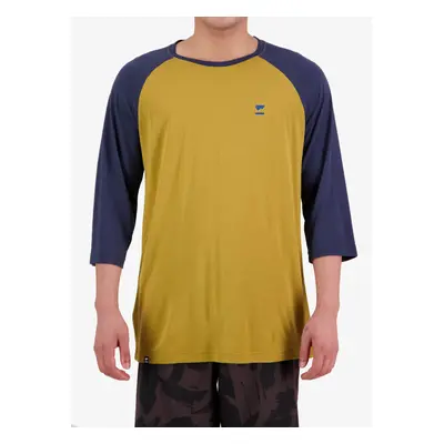 Cyklistické triko Mons Royale Tarn Merino Shift Raglan 3/4 - cumin/midnight