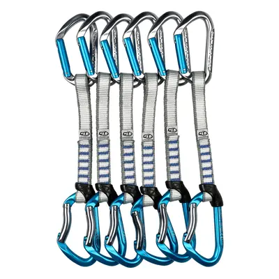 Lezecké expresky Climbing Technology Salto Set NY cm 6-Pack - titanium/electricblue