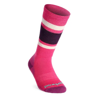 Dětské ponožky Smartwool Wintersport Full Cushion Stripe OTC - power pink