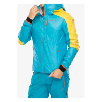 Zateplená bunda La Sportiva Alpine Guide Primaloft Hoody - tropic blue/bamboo