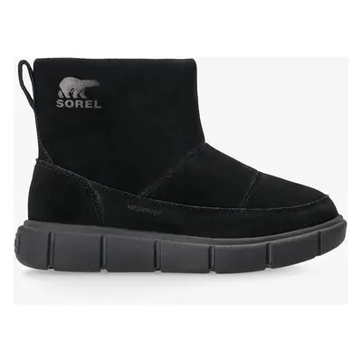 Zimní boty dámské Sorel Explorer III Slip-On WP - black/sea salt