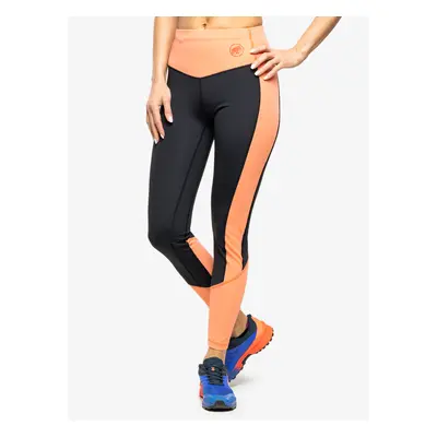 Dámské legíny Mammut Massone Tights - black/salmon