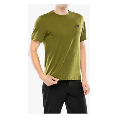 Bavlněné tričko The North Face S/S Simple Dome Tee - forest olive