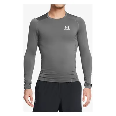 Mikina Under Armour HeatGear Long Sleeve - castlerock/white