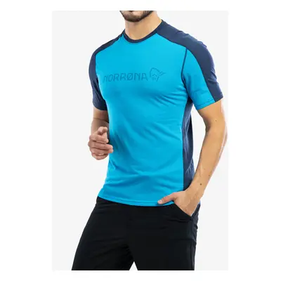 Termotriko Norrona Falketind Equaliser Merino T-Shirt - hawaiian/indigo