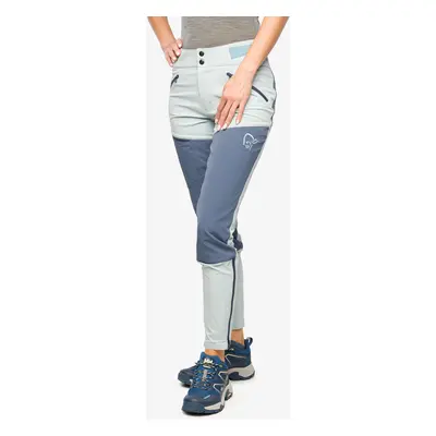 Softshellové kalhoty dámské Norrona Falketind Flex1 Rugged Slim Pants - blue fog