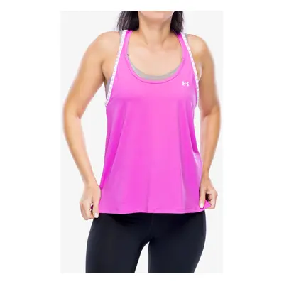 Dámský top Under Armour Knockout Tank - vivid magenta/white