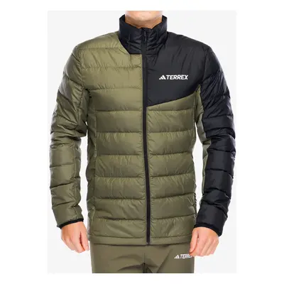 Péřová bunda adidas TERREX Multi Light Down Jacket - olive strata/black