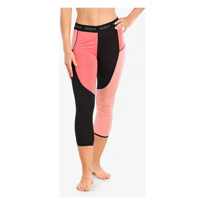 Termolegíny dámské Majesty Surface Pants - black/coral