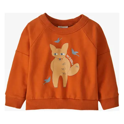 Dětská mikina Patagonia Baby Crew Sweatshirt - fox fly/redtail rust