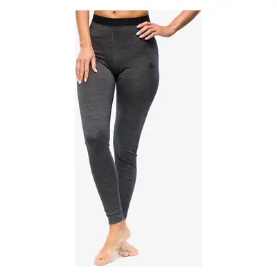 Termolegíny dámské Odlo Natural Performance PW BL Bottom Long - dark grey melange