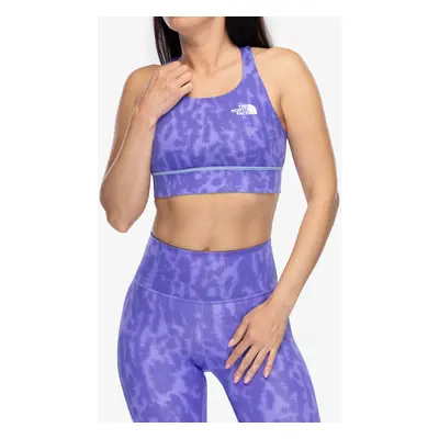 Sportovní podprsenka The North Face Flex Reversible Bra Print - violet abstract print