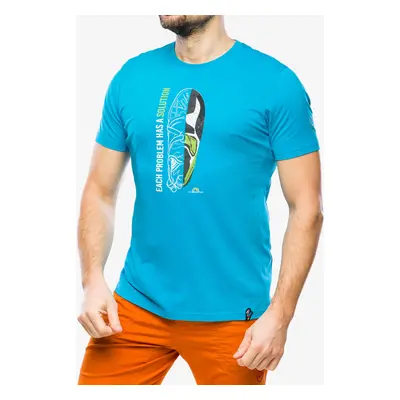 Bavlněné tričko La Sportiva Solution T-Shirt - tropic blue