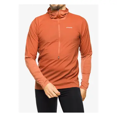 Bunda na běhání Patagonia Airshed Pro Pullover - burl red