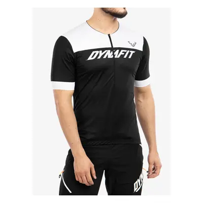 Tričko na kolo Dynafit Ride Light 1/2 Zip SS Tee - black out/nimbus