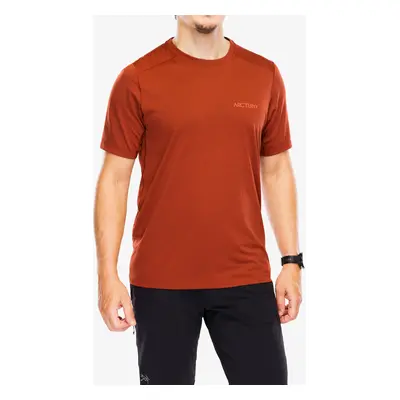 Běžecké tričko Arcteryx Cormac ArcBird Logo SS - sequoia heather/solaris