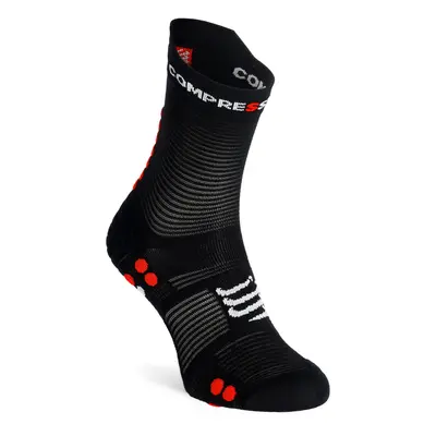 Ponožky Compressport Pro Racing Socks v4.0 Run High - black/red