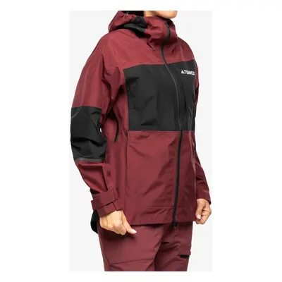 Dámská nepromokavá bunda s membránou adidas TERREX Xploric GORE-TEX Rain Jacket - shadow red/bla