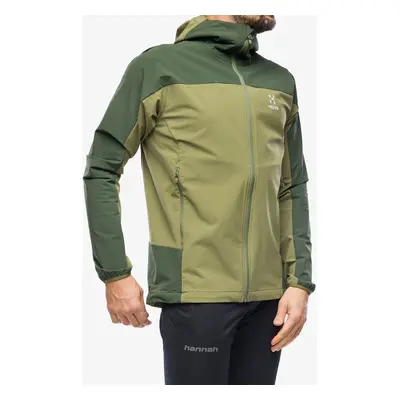 Softshellová bunda Haglofs Moran Softshell Hood - olive green/seaweed green