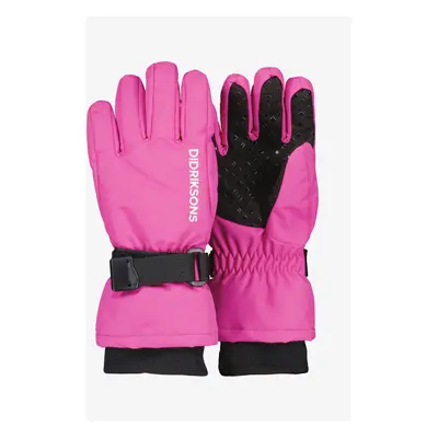 Dětské rukavice Didriksons Biggles Gloves - plastic pink