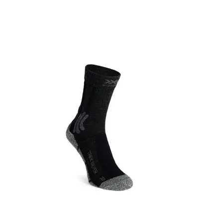 Ponožky X-Socks Trek Silver - opal black/dolomite grey