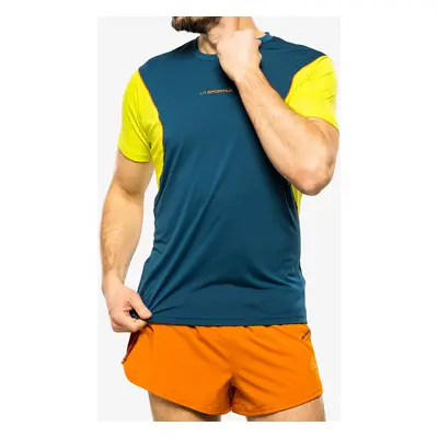 Běžecké tričko pánské La Sportiva Resolute T-Shirt - storm blue/lime punch