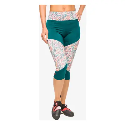 Lezecké legíny Ocun Rhea 3/4 Leggings - green deep teal