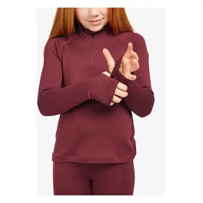 Dětská mikina Icebreaker Kids Tech LS Half Zip - port