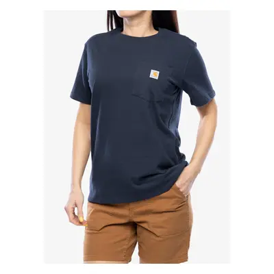 Bavlněné tričko Carhartt Workwear Pocket S/S T-Shirt - navy