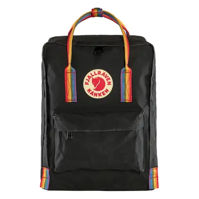 Batoh Fjallraven Kanken Rainbow - black/rainbow pattern