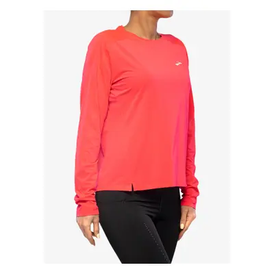 Mikina na běhání dámská Brooks Sprint Free Long Sleeve 2.0 - hyper pink