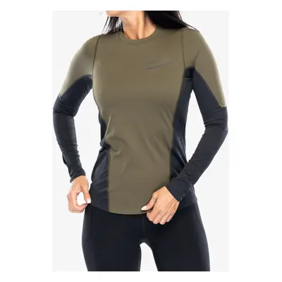 Mikina na běhání dámská Norrona Senja Equaliser Lightweight Long Sleeve - olive night