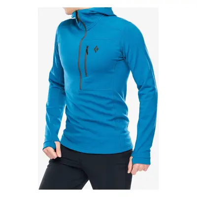 Fleece mikina Black Diamond Coefficient QZ Hoody - kingfisher